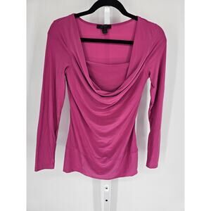 Y2K Express Women's Long Sleeve Round Neck Ruffle Casual Top Size S